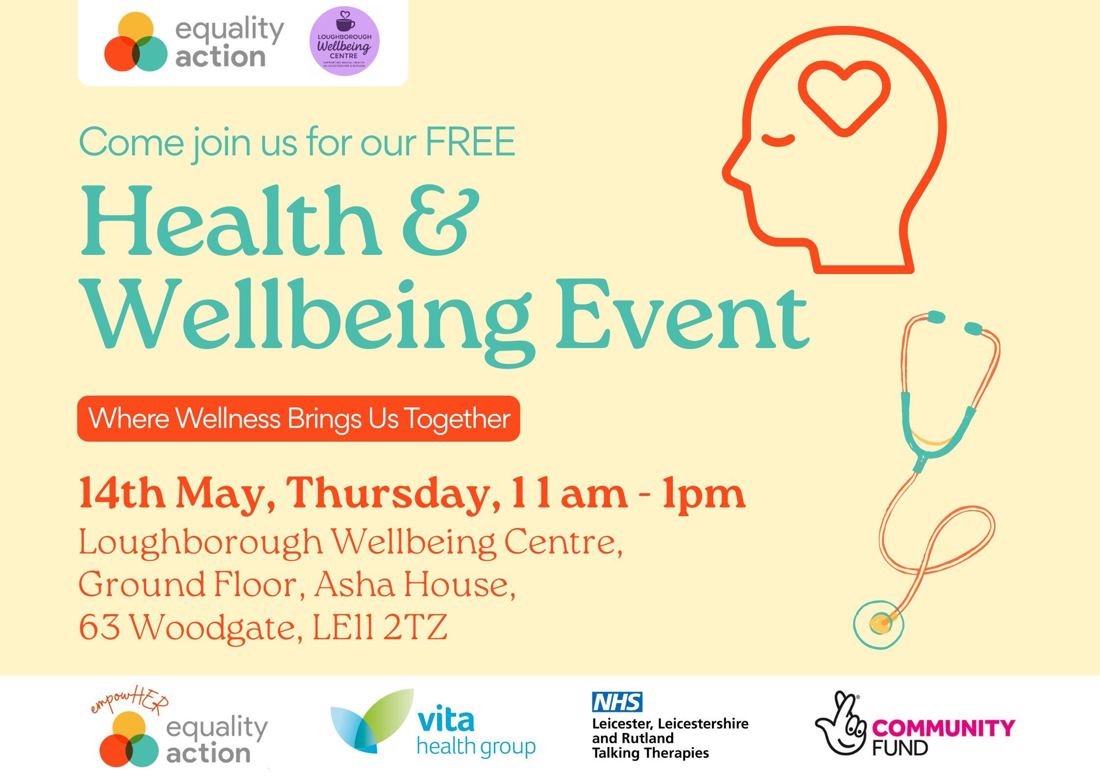 Equality Action’s Free Health & Wellbeing Event