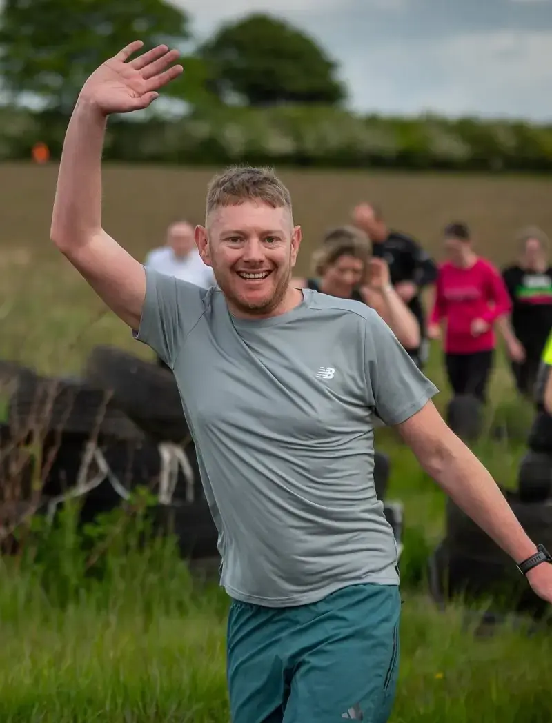 Obstacle running race