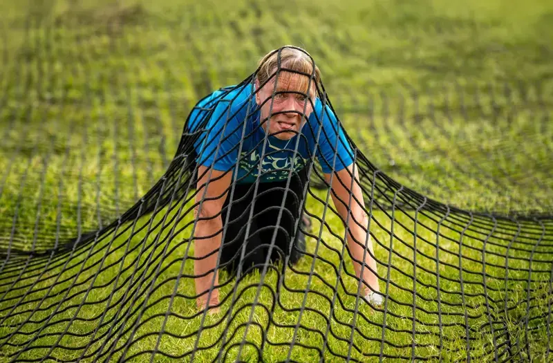Running race cargo net